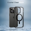 image:imageJETech Magnetic Case for iPhone 14 Clear  Compatible with MagSafe Shockproof Phone Bumper Cover Scratch Resistant Clear BackBlack