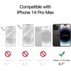 image:imageJETech Magnetic Case for iPhone 14 Clear  Compatible with MagSafe Shockproof Phone Bumper Cover Scratch Resistant Clear BackBlack