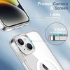 image:imageJETech Magnetic Case for iPhone 14 Clear  Compatible with MagSafe Shockproof Phone Bumper Cover Scratch Resistant Clear BackClear