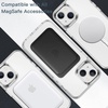 image:imageJETech Magnetic Case for iPhone 14 Clear  Compatible with MagSafe Shockproof Phone Bumper Cover Scratch Resistant Clear BackClear