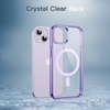 image:imageJETech Magnetic Case for iPhone 14 Clear  Compatible with MagSafe Shockproof Phone Bumper Cover Scratch Resistant Clear BackDeep Purple
