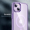 image:imageJETech Magnetic Case for iPhone 14 Clear  Compatible with MagSafe Shockproof Phone Bumper Cover Scratch Resistant Clear BackDeep Purple