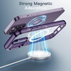 image:imageJETech Magnetic Case for iPhone 14 Clear  Compatible with MagSafe Shockproof Phone Bumper Cover Scratch Resistant Clear BackDeep Purple