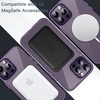 image:imageJETech Magnetic Case for iPhone 14 Clear  Compatible with MagSafe Shockproof Phone Bumper Cover Scratch Resistant Clear BackDeep Purple