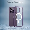 image:imageJETech Magnetic Case for iPhone 14 Clear  Compatible with MagSafe Shockproof Phone Bumper Cover Scratch Resistant Clear BackDeep Purple