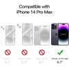 image:imageJETech Magnetic Case for iPhone 14 Clear  Compatible with MagSafe Shockproof Phone Bumper Cover Scratch Resistant Clear BackDeep Purple