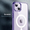 image:imageJETech Magnetic Case for iPhone 14 Clear  Compatible with MagSafe Shockproof Phone Bumper Cover Scratch Resistant Clear BackDeep Purple