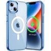 image:imageJETech Magnetic Case for iPhone 14 Clear  Compatible with MagSafe Shockproof Phone Bumper Cover Scratch Resistant Clear BackSierra Blue