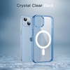 image:imageJETech Magnetic Case for iPhone 14 Clear  Compatible with MagSafe Shockproof Phone Bumper Cover Scratch Resistant Clear BackSierra Blue