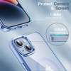image:imageJETech Magnetic Case for iPhone 14 Clear  Compatible with MagSafe Shockproof Phone Bumper Cover Scratch Resistant Clear BackSierra Blue