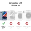 image:imageJETech Magnetic Case for iPhone 14 Clear  Compatible with MagSafe Shockproof Phone Bumper Cover Scratch Resistant Clear BackSierra Blue