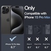image:imageJETech Magnetic Case for iPhone 15 Clear  Compatible with MagSafe Shockproof Phone Bumper Cover Scratch Resistant Clear BackBlackWhite