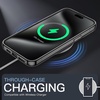 image:imageJETech Magnetic Case for iPhone 15 Clear  Compatible with MagSafe Shockproof Phone Bumper Cover Scratch Resistant Clear BackBlackWhite