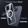 image:imageJETech Magnetic Case for iPhone 15 Clear  Compatible with MagSafe Shockproof Phone Bumper Cover Scratch Resistant Clear BackBlue