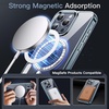 image:imageJETech Magnetic Case for iPhone 15 Clear  Compatible with MagSafe Shockproof Phone Bumper Cover Scratch Resistant Clear BackBlue