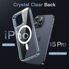 image:imageJETech Magnetic Case for iPhone 15 Clear  Compatible with MagSafe Shockproof Phone Bumper Cover Scratch Resistant Clear BackBlue