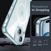 image:imageJETech Magnetic Case for iPhone 15 Clear  Compatible with MagSafe Shockproof Phone Bumper Cover Scratch Resistant Clear BackBlue