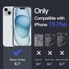 image:imageJETech Magnetic Case for iPhone 15 Clear  Compatible with MagSafe Shockproof Phone Bumper Cover Scratch Resistant Clear BackBlue