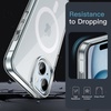 image:imageJETech Magnetic Case for iPhone 15 Clear  Compatible with MagSafe Shockproof Phone Bumper Cover Scratch Resistant Clear BackClear