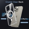 image:imageJETech Magnetic Case for iPhone 15 Clear  Compatible with MagSafe Shockproof Phone Bumper Cover Scratch Resistant Clear BackClear