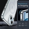 image:imageJETech Magnetic Case for iPhone 15 Clear  Compatible with MagSafe Shockproof Phone Bumper Cover Scratch Resistant Clear BackClearBlue