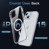 image:imageJETech Magnetic Case for iPhone 15 Clear  Compatible with MagSafe Shockproof Phone Bumper Cover Scratch Resistant Clear BackClearBlue