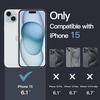 image:imageJETech Magnetic Case for iPhone 15 Clear  Compatible with MagSafe Shockproof Phone Bumper Cover Scratch Resistant Clear BackClearBlue