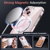 image:imageJETech Magnetic Case for iPhone 15 Clear  Compatible with MagSafe Shockproof Phone Bumper Cover Scratch Resistant Clear BackClearPink