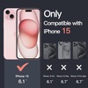 image:imageJETech Magnetic Case for iPhone 15 Clear  Compatible with MagSafe Shockproof Phone Bumper Cover Scratch Resistant Clear BackClearPink