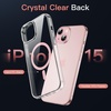 image:imageJETech Magnetic Case for iPhone 15 Clear  Compatible with MagSafe Shockproof Phone Bumper Cover Scratch Resistant Clear BackClearPink