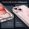 image:imageJETech Magnetic Case for iPhone 15 Clear  Compatible with MagSafe Shockproof Phone Bumper Cover Scratch Resistant Clear BackClearPink