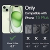 image:imageJETech Magnetic Case for iPhone 15 Clear  Compatible with MagSafe Shockproof Phone Bumper Cover Scratch Resistant Clear BackGreen