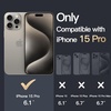 image:imageJETech Magnetic Case for iPhone 15 Clear  Compatible with MagSafe Shockproof Phone Bumper Cover Scratch Resistant Clear BackNatural Titanium