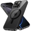 image:imageJETech Magnetic Case for iPhone 16 Clear  Compatible with MagSafe Shockproof Phone Bumper Cover Scratch Resistant Clear BackBlack