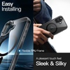 image:imageJETech Magnetic Case for iPhone 16 Clear  Compatible with MagSafe Shockproof Phone Bumper Cover Scratch Resistant Clear BackBlack
