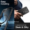 image:imageJETech Magnetic Case for iPhone 16 Clear  Compatible with MagSafe Shockproof Phone Bumper Cover Scratch Resistant Clear BackBlack
