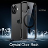 image:imageJETech Magnetic Case for iPhone 16 Clear  Compatible with MagSafe Shockproof Phone Bumper Cover Scratch Resistant Clear BackBlack