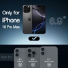 image:imageJETech Magnetic Case for iPhone 16 Clear  Compatible with MagSafe Shockproof Phone Bumper Cover Scratch Resistant Clear BackBlack