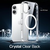 image:imageJETech Magnetic Case for iPhone 16 Clear  Compatible with MagSafe Shockproof Phone Bumper Cover Scratch Resistant Clear BackClear