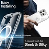 image:imageJETech Magnetic Case for iPhone 16 Clear  Compatible with MagSafe Shockproof Phone Bumper Cover Scratch Resistant Clear BackClear