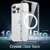 image:imageJETech Magnetic Case for iPhone 16 Clear  Compatible with MagSafe Shockproof Phone Bumper Cover Scratch Resistant Clear BackClear