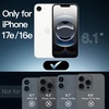 image:imageJETech Magnetic Case for iPhone 16 Clear  Compatible with MagSafe Shockproof Phone Bumper Cover Scratch Resistant Clear BackClear