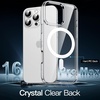 image:imageJETech Magnetic Case for iPhone 16 Clear  Compatible with MagSafe Shockproof Phone Bumper Cover Scratch Resistant Clear BackClear
