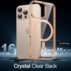 image:imageJETech Magnetic Case for iPhone 16 Clear  Compatible with MagSafe Shockproof Phone Bumper Cover Scratch Resistant Clear BackDesert