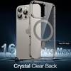 image:imageJETech Magnetic Case for iPhone 16 Clear  Compatible with MagSafe Shockproof Phone Bumper Cover Scratch Resistant Clear BackNatural Titanium