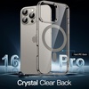 image:imageJETech Magnetic Case for iPhone 16 Clear  Compatible with MagSafe Shockproof Phone Bumper Cover Scratch Resistant Clear BackNatural Titanium