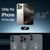 image:imageJETech Magnetic Case for iPhone 16 Clear  Compatible with MagSafe Shockproof Phone Bumper Cover Scratch Resistant Clear BackNatural Titanium