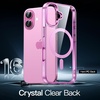 image:imageJETech Magnetic Case for iPhone 16 Clear  Compatible with MagSafe Shockproof Phone Bumper Cover Scratch Resistant Clear BackPink