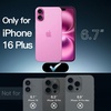 image:imageJETech Magnetic Case for iPhone 16 Clear  Compatible with MagSafe Shockproof Phone Bumper Cover Scratch Resistant Clear BackPink