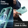 image:imageJETech Magnetic Case for iPhone 16 Clear  Compatible with MagSafe Shockproof Phone Bumper Cover Scratch Resistant Clear BackTeal